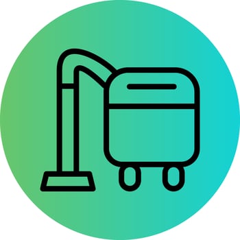 Vacuum Cleaner Vector Icon Design