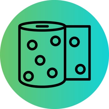 Toilet Paper Vector Icon Design