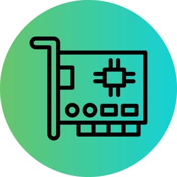 Network Interface Card Vector Icon Design