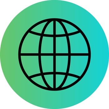 Globe Vector Icon Design