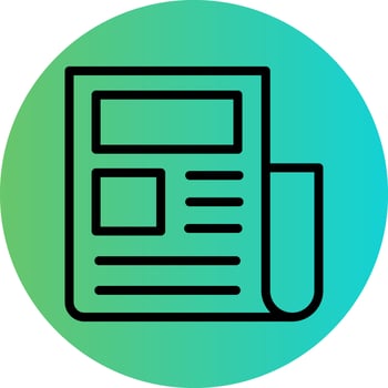 Newspaper Vector Icon Design