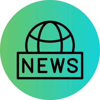 Global News Vector Icon Design