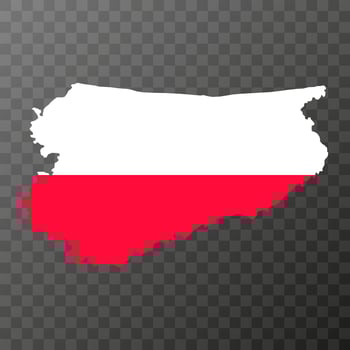 Warmian Masurian Voivodeship map, province of Poland. Vector illustration.