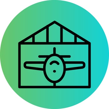 Hangar Vector Icon Design
