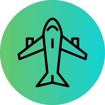 Aircraft Vector Icon Design