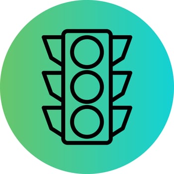 Traffic Control Vector Icon Design