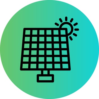 Solar Energy Vector Icon Design
