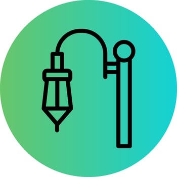 Street Lamp Vector Icon Design