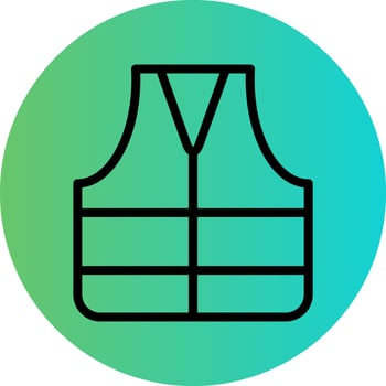 Life Jacket Vector Icon Design