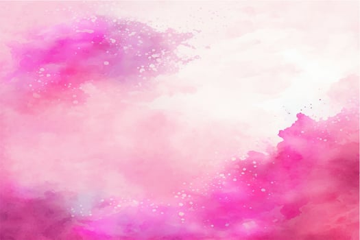 Hand painted watercolor sky cloud background with a pastel colored vector