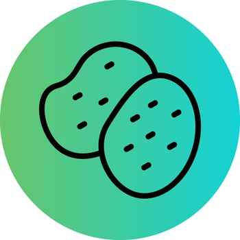 Potatoes Vector Icon Design