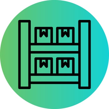 Package Shelves Vector Icon Design