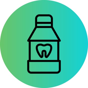 Mouthwash Vector Icon Design