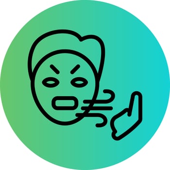 Bad Breath Vector Icon Design