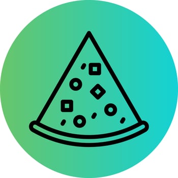 Pizza Slice Vector Icon Design