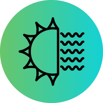 Heat Wave Vector Icon Design