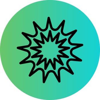 Explosion Vector Icon Design