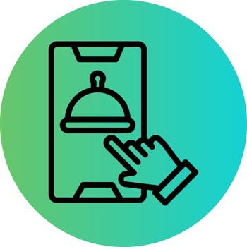 Online Order Vector Icon Design