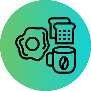 Breakfast Vector Icon Design