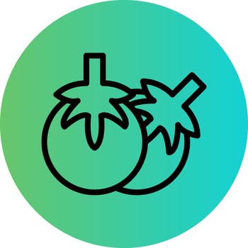 Tomato Vector Icon Design