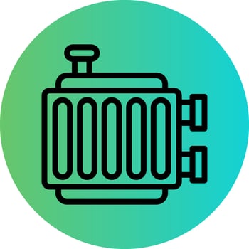 Radiator Vector Icon Design