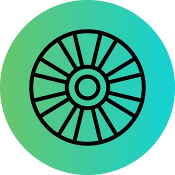 Compact Disk Vector Icon Design