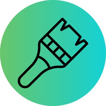 Paint Brush Vector Icon Design