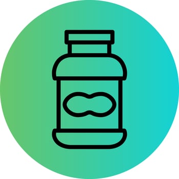 Peanut Butter Vector Icon Design
