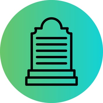 Grave Vector Icon Design