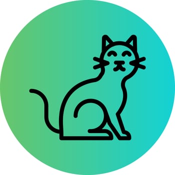 Cat Vector Icon Design