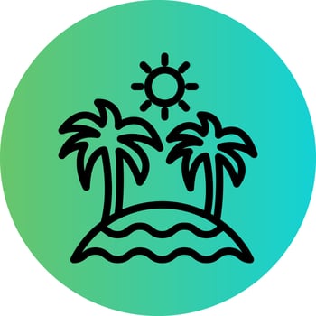 Beach Vector Icon Design