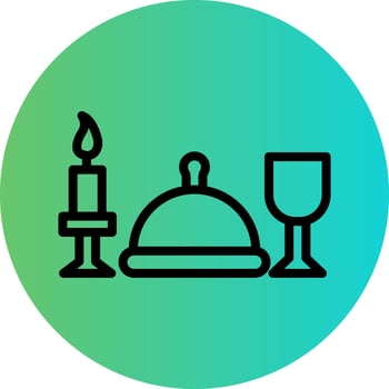Dinner Vector Icon Design