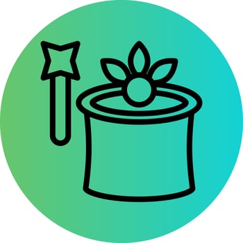 Magic Trick Vector Icon Design