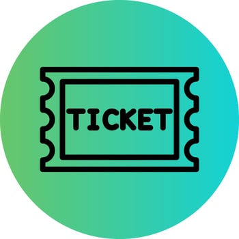 Ticket Vector Icon Design