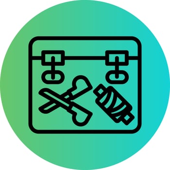 Sewing Box Vector Icon Design