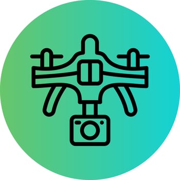 Drone Vector Icon Design