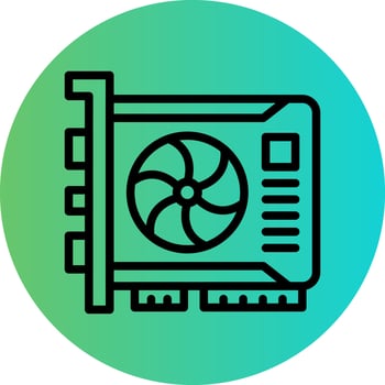 Vga Card Vector Icon Design