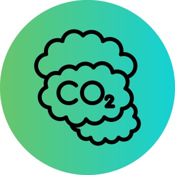 Carbon dioxide Vector Icon Design