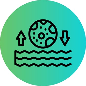 Tide Vector Icon Design