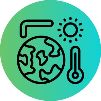 Global Warming Vector Icon Design