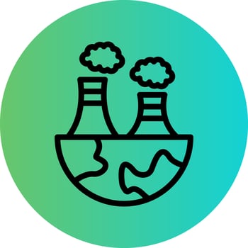 Air Pollution Vector Icon Design