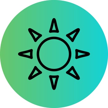 Sun Vector Icon Design