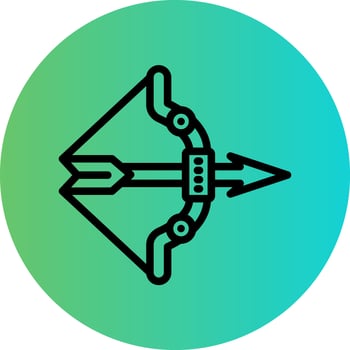 Archery Vector Icon Design