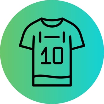 Football Jersey Vector Icon Design