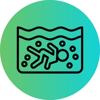 Scuba Diving Vector Icon Design