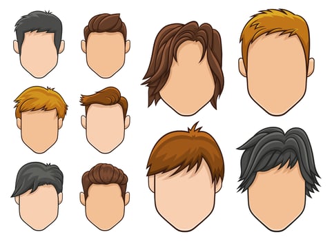 Man face vector design illustration isolated on white background