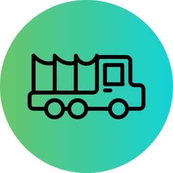 Army Car Vector Icon Design