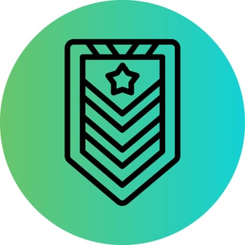 Army Chevron Vector Icon Design