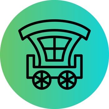 Carriage Vector Icon Design