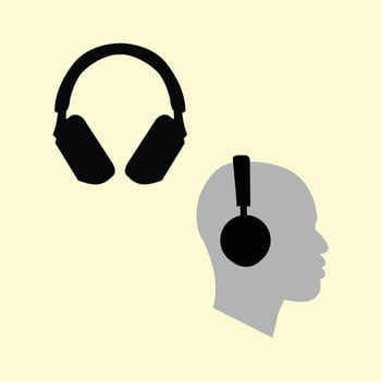 head phone vector